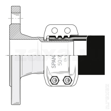 Elaflex FFC 38.40 SS Фланцевое шланговое соединение