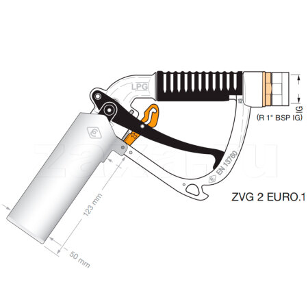 Пистолет Elaflex ZVG 2 EURO.3 для газа
