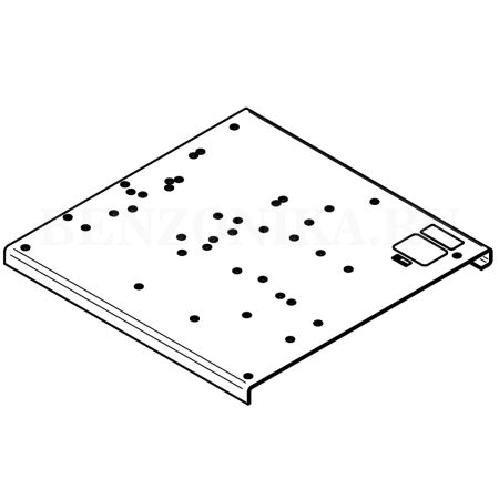 F0883400B Piusi (Италия) - Металлическая пластина для комплекта ST со счетчиком и без