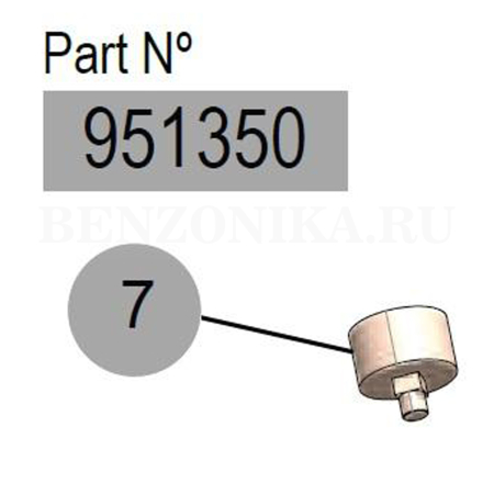 951350 SAMOA (Испания) - Вакуумметр 1/4" BSP