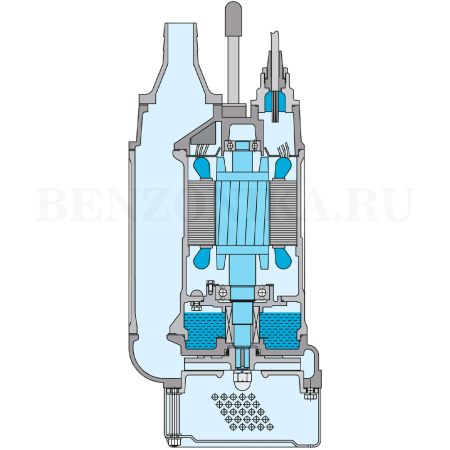 схема строительного дренажного насоса TBZ Solidpump