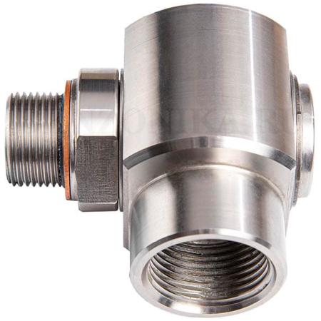 079-1771-006 Meclube (Италия) - Поворотное соединение 1", угловое 90°, Нержавеющая сталь AISI 304