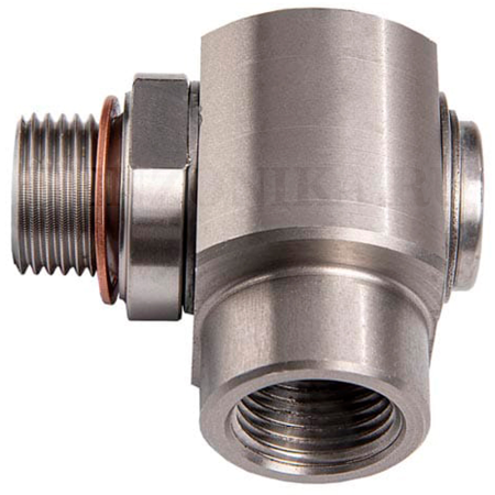 079-1771-404 Meclube (Италия) - Поворотное соединение F1/2" BSP - M1/2" BSP, угловое 90°, Нержавеющая сталь AISI 304