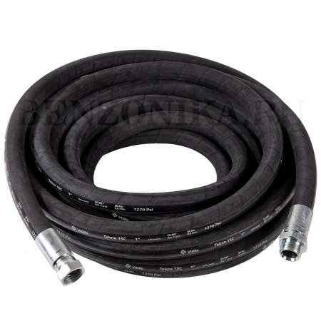 902-0808-150 Meclube (Италия) - Рукав AERTUB/20 для воздуха, воды, Ø1½", резьба F1½" - M1½" BSP, длина 15 метров, 20 Бар