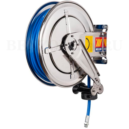 070-2201-315 Meclube (Италия) - Катушка FX-400 из нержавеющей стали со шлангом Ø ⅜" длина 15 метров, для воздуха, воды