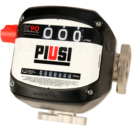 F009SW000 PIUSI (Италия) - Механический расходомер для ДТ, 20-90 л/мин, 1" BSP
