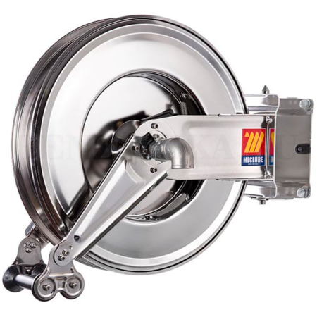 071-2308-500 Meclube (Италия) - Поворотная Катушка INOX SX-460 для шланга 8 метров, 3/4", для дизтоплива, катушка из нержавеющей стали