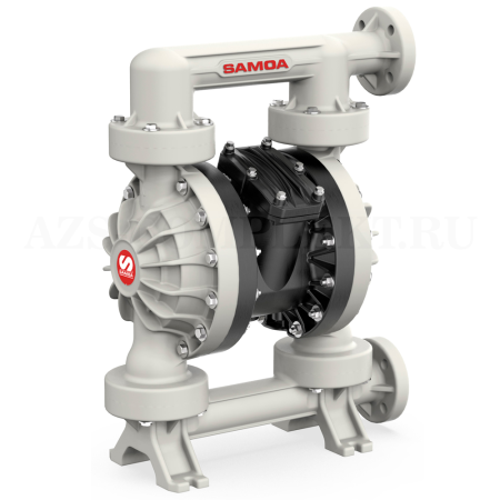 UP20B-FWS-TTT Samoa (Испания) - Пневматический мембранный насос UP20 (PP-PVDF-PTFE-PTFE.OVER, фланец сбоку), 2, 650 л/мин