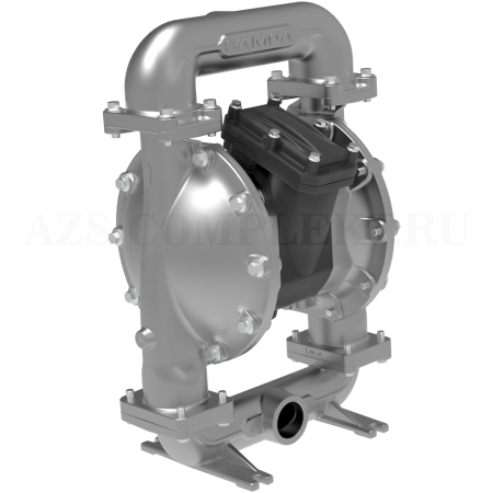 UP20L-BSS-STZ Samoa (Испания) - Пневматический двухмембранный насос UP20 (PP-SS-PTFE-PTFE, BSP), 2, 650 л/мин