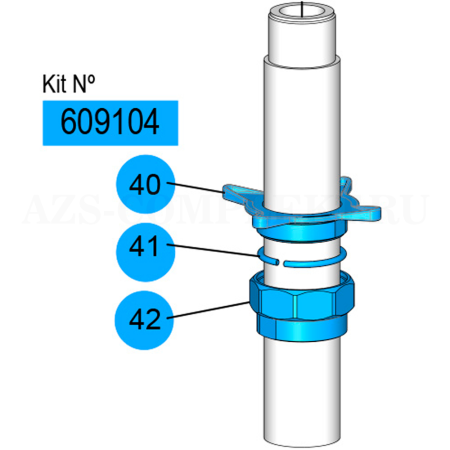 609104 SAMOA (Испания) - Адаптер для насоса PM45 и PM60, диаметр 50 мм.