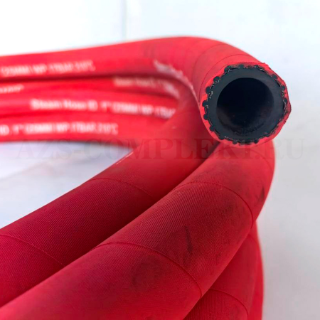 Рукав Ø25 One Wire Reinforced Red Steam для горячей воды и пара, 17 бар, 210C