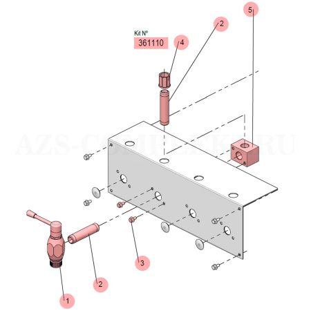 361110 SAMOA (Испания) - Дополнительный выпускной клапан для раздаточных стоек