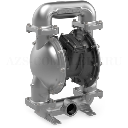 UP30A-BSS-STZ Samoa (Испания) - Пневматический мембранный насос UP30 (алюминий-AISI316-PTFE-PTFE, резьба BSP), 3, 1000 л/мин