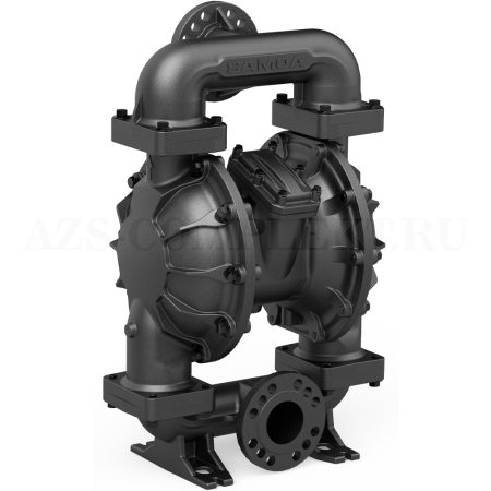 UP30A-CAC-ATZ Samoa (Испания) - Пневматический мембранный насос UP30 (алюминий-алюминий-PTFE-PTFE, фланец ANSI), 3, 1000 л/мин