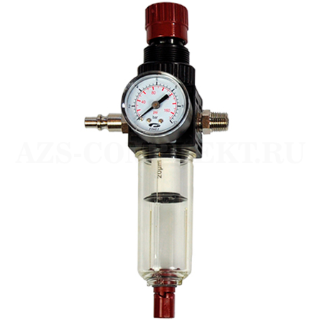 7180 Flexbimec (Италия) - Воздушный фильтр + регулятор, 0-12 бар. 1/4 BSP (FF).