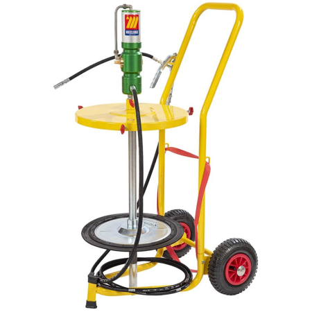 013-1117-000 Meclube (Италия) - Передвижной набор для нагнетания густых смазок для бочек 50-60 кг без пластины. Солидолонагнетатели.