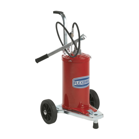 5115 Flexbimec (Италия) - Ручной насос для смазки двойного действия, с ёмкостью 16 кг на тележке