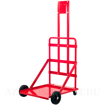 4380D Flexbimec (Италия) - Тележка четырехколесная с монтажной пластиной для бочек 180-220 кг