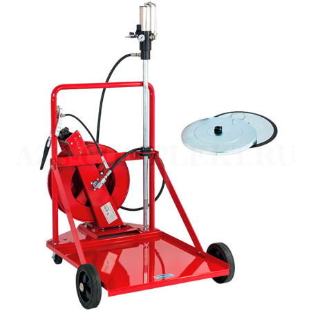 4910 Flexbimec (Италия) - Мобильный комплект с катушкой для консистентной смазки, пневматический 50:1, для емкости 180-220 кг