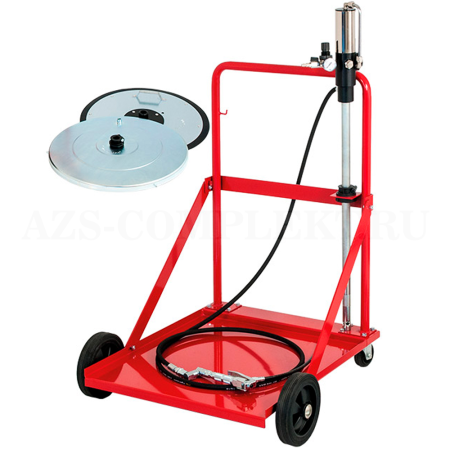 4990C Flexbimec (Италия) - Мобильный комплект для консистентной смазки, пневматический 50:1, для емкости 180-220 кг