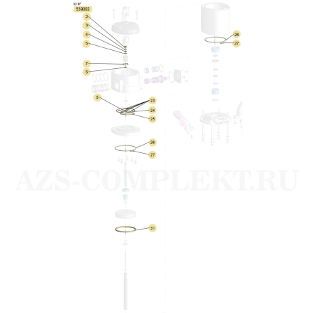 539002 Samoa (Испания) - Ремкомплект уплотнений