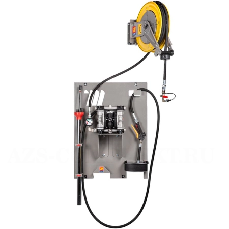 042-1415-000 Meclube (Италия) - Пневматическое настенное устройство для слива и откачки масла с мембранным насосом и катушкой