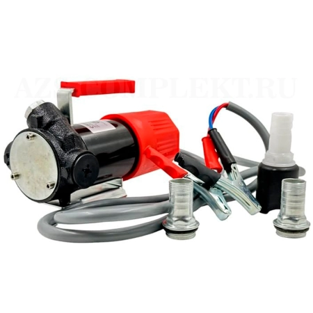 Vega 60 Benzonika (Китай) - Электрический насос 24В для перекачки дизельного топлива, солярки, 60 л/мин