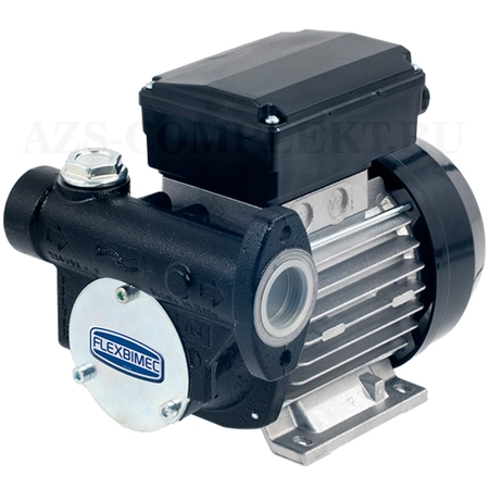 6435 Flexbimec (Италия) - Насос 220В для перекачки дизельного топлива, солярки, 55 л/мин