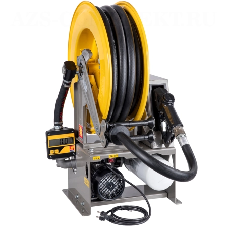 090-5062-100 Meclube (Италия) - Заправочный комплект 220В MEC-REEL для дизтоплива с катушкой и счетчиком, 100 л/мин