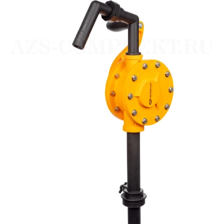 PP202071 Petropump (Китай) - Роторный насос для кислот, химических реактивов, антифриза, моющих средств, Adblue, установка на бочку 50-205 л